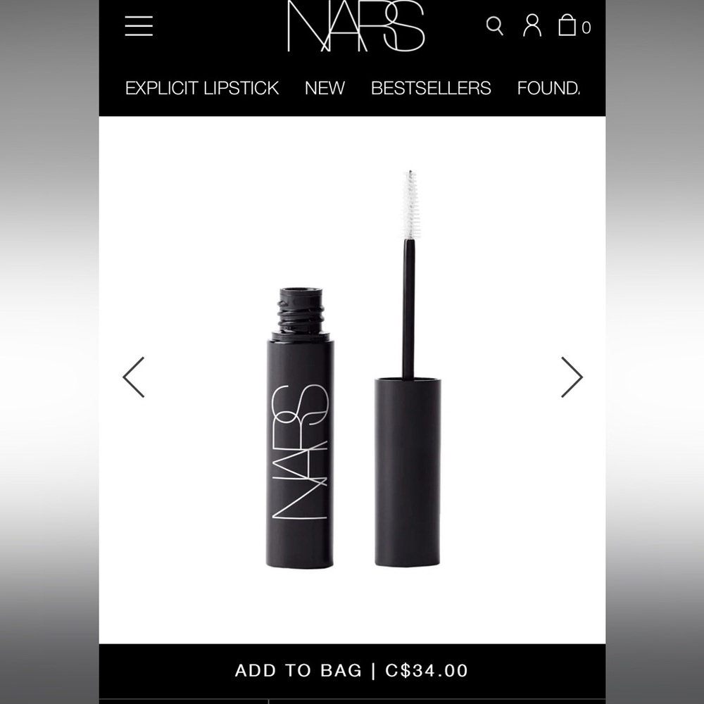 Brand new NARS clear brow shaping gel